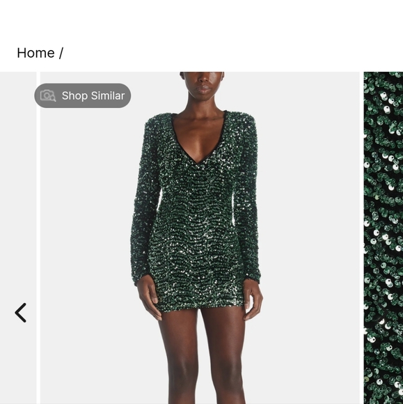 Brand New Cocktail Sequins Dress in beautiful crafted light emerald green shade - Picture 2 of 11